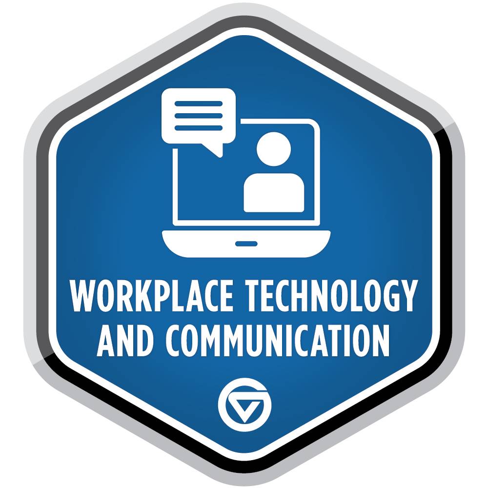 Workplace Technology and Communication badge.